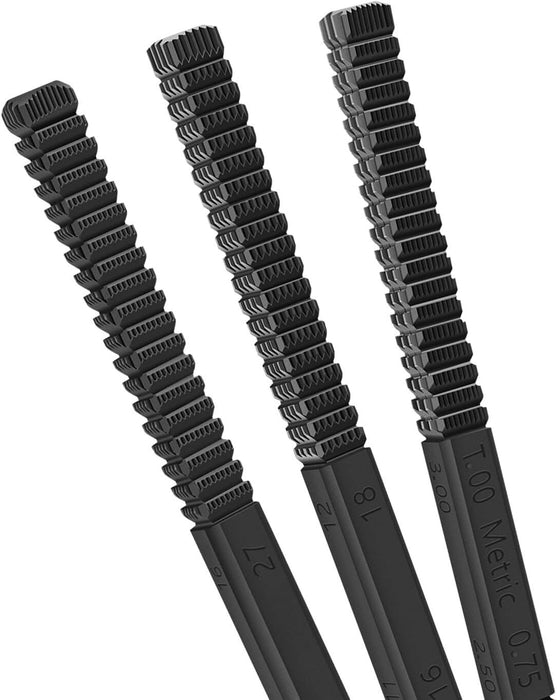 DURAFORCE 3Pcs/Set Thread Restorer File Chaser Set Metric & SAE Repair Hardward DIY 2573