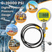 DURAFORCE 10000PSI Digital Hydraulic Pressure Gauge Test Coupling Kit 1/4 NPT 700BAR/70Mpa