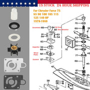 DURAFORCE Water Pump Impeller Kit for Chrysler Force 75 85 90 100 105 115 125 140hp FK1069