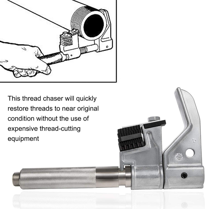 DURAFORCE Universal Outside Thread Chaser OTC 7402 External Thread Repair Tool 7402