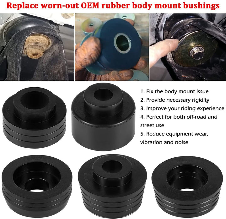 DURAFORCE 7-132-BL Body Mount Bushing Kit for 1978-1988 Regal Malibu Grand Prix Cutlass