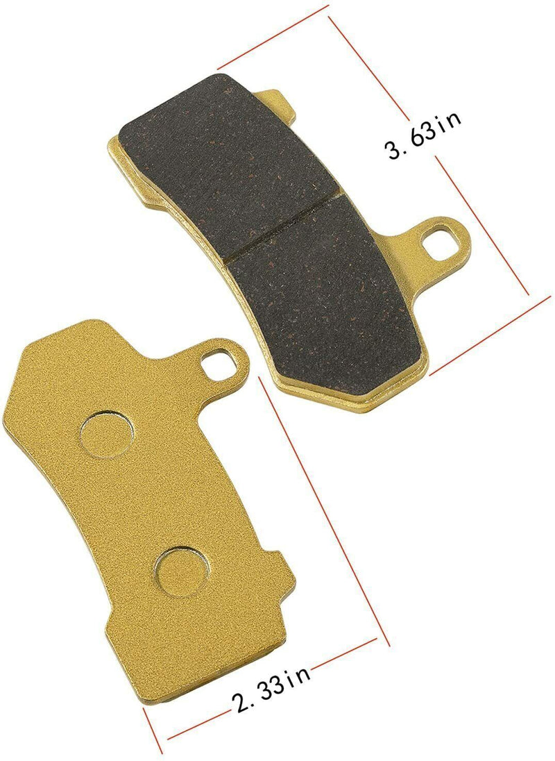 DURAFORCE FA409 Front & Rear Brake Pads for 2008-2018 Harley Davidson FLHX Street Glide