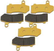 DURAFORCE FA409 Front & Rear Brake Pads for 2008-2018 Harley Davidson FLHX Street Glide