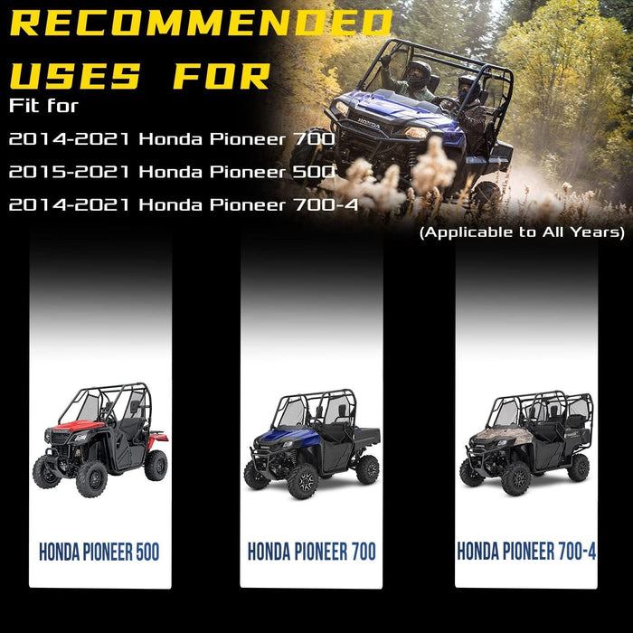 DURAFORCE 6Pcs Front Rear Ceramic Brake Pads for Honda Pioneer 700 500 700-4 2014-2021