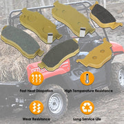 DURAFORCE 6Pcs Front Rear Ceramic Brake Pads for Honda Pioneer 700 500 700-4 2014-2021