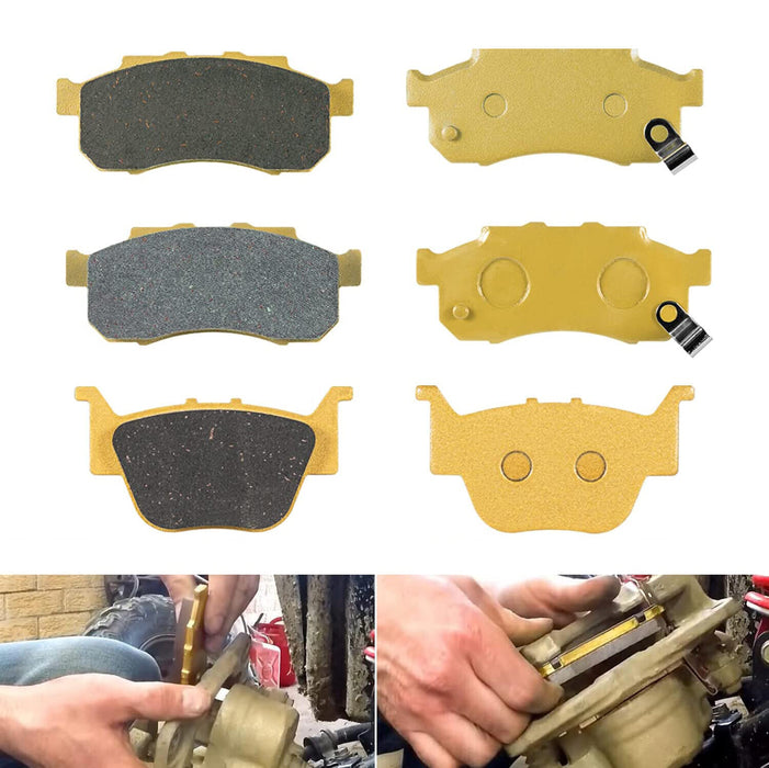 DURAFORCE 6Pcs Front Rear Ceramic Brake Pads for Honda Pioneer 700 500 700-4 2014-2021
