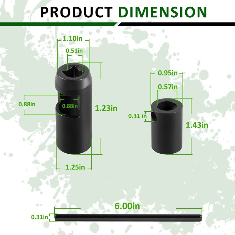 DURAFORCE Injector Socket Tool for John Deere Servicegard Alt JDE92 7458 21mm