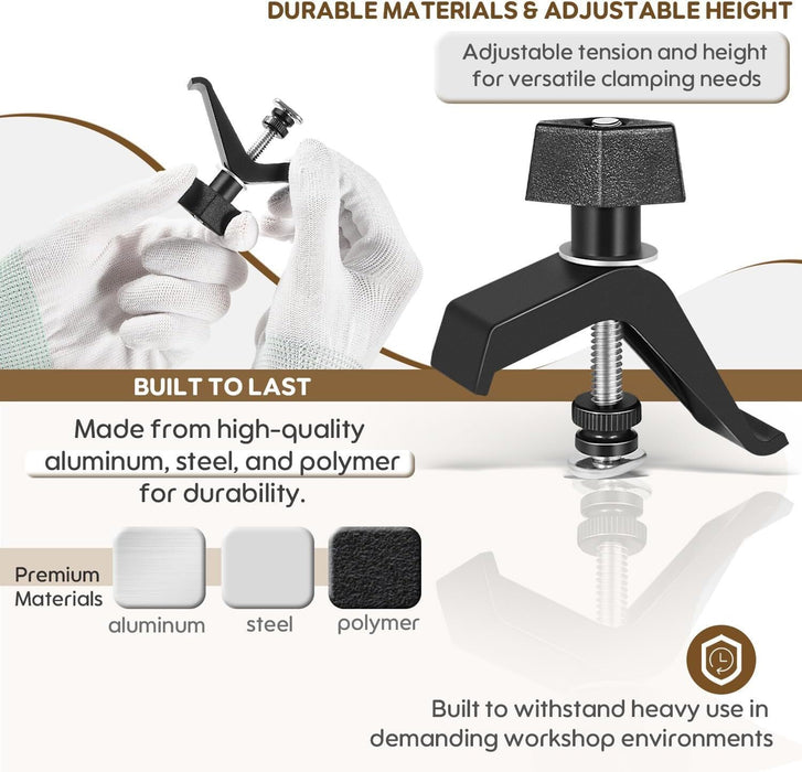 DURAFORCE KMA7520 Track Clamps for Accu-Cut Products, for Kreg Trak Products (2 Pack/Set )