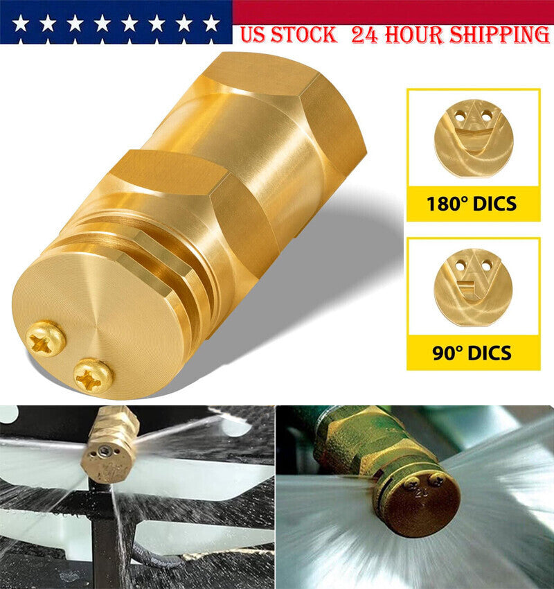 DURAFORCE 6541-01-CSK Boomless Broadcast Spray Nozzle 10 Orifices 90° 180°