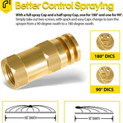 DURAFORCE 6541-01-CSK Boomless Broadcast Spray Nozzle 10 Orifices 90° 180°