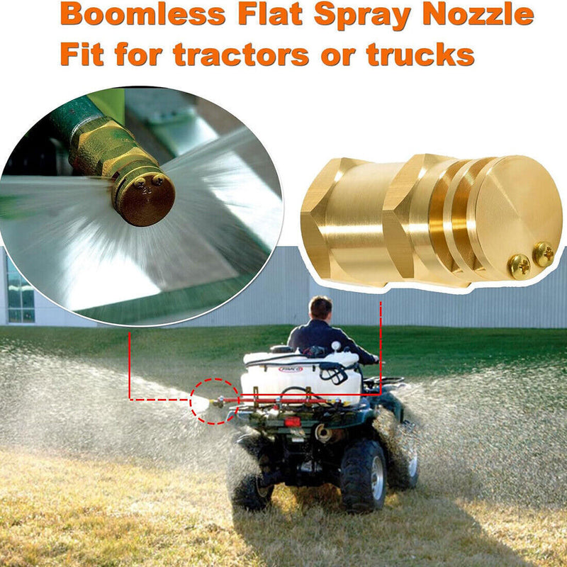 DURAFORCE 6541-01-CSK Boomless Broadcast Spray Nozzle 10 Orifices 90° 180°