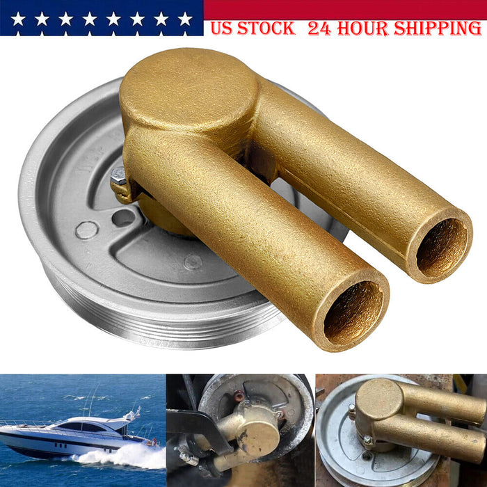 DURAFORCE 21214599 Crank Mounted Raw Sea Water Pump for Volvo Penta 4.3L 5.0L 5.7L 3862482