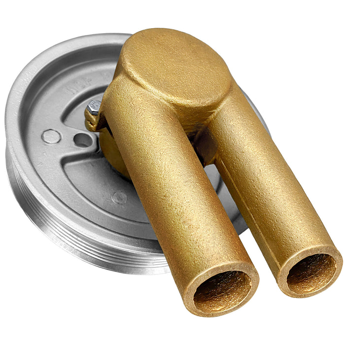 DURAFORCE 21214599 Crank Mounted Raw Sea Water Pump for Volvo Penta 4.3L 5.0L 5.7L 3862482