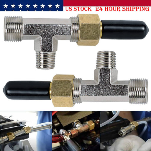 DURAFORCE Hydraulic Steering Bleeder Tee Kit for Baystar HC4645H,Replaces SeaStar HF4202