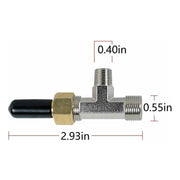 DURAFORCE Hydraulic Steering Bleeder Tee Kit for Baystar HC4645H,Replaces SeaStar HF4202