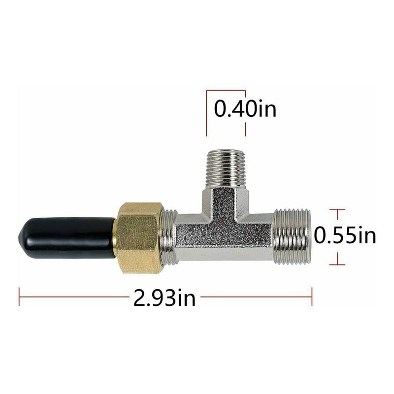 DURAFORCE Hydraulic Steering Bleeder Tee Kit for Baystar HC4645H,Replaces SeaStar HF4202