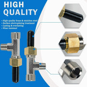 DURAFORCE Hydraulic Steering Bleeder Tee Kit for Baystar HC4645H,Replaces SeaStar HF4202