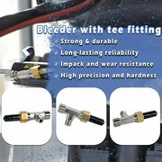 DURAFORCE Hydraulic Steering Bleeder Tee Kit for Baystar HC4645H,Replaces SeaStar HF4202