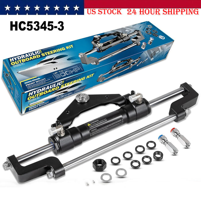 DURAFORCE HC5345-3 Hydraulic Steering Cylinder for Outboard Boat up to 300HP 10.3MPa/1500P
