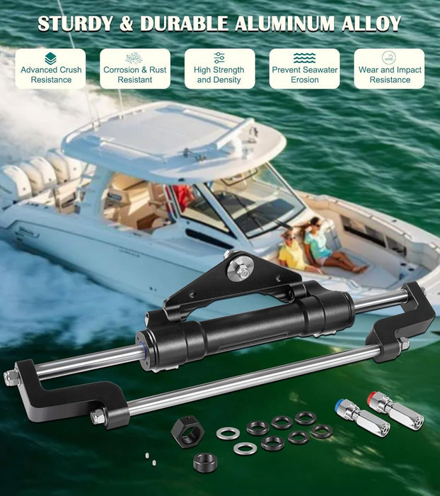 DURAFORCE HC5345-3 Hydraulic Steering Cylinder for Outboard Boat up to 300HP 10.3MPa/1500P