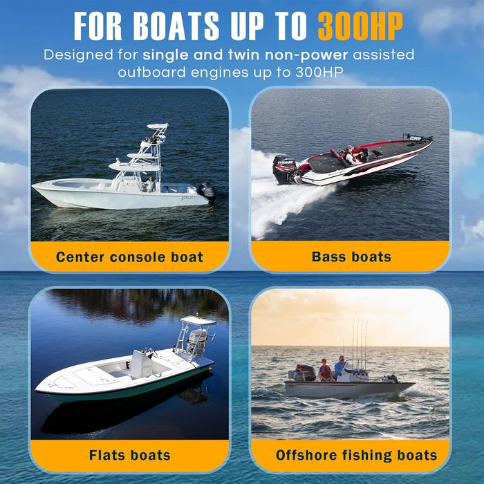 DURAFORCE HC5345-3 Hydraulic Steering Cylinder for Outboard Boat up to 300HP 10.3MPa/1500P