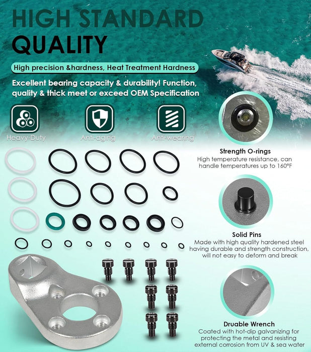 DURAFORCE 115225FS Seal Kit Cylinder & Trim/Tilt Pin Wrench - MT0006-32mm x 4mm Yamaha