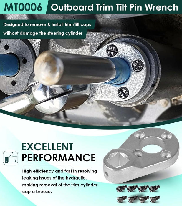 DURAFORCE 115225FS Seal Kit Cylinder & Trim/Tilt Pin Wrench - MT0006-32mm x 4mm Yamaha