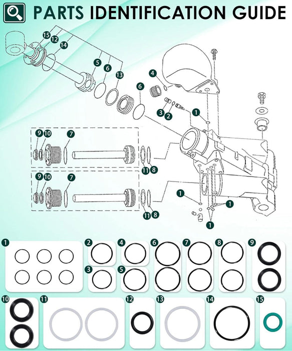 DURAFORCE 115225FS Seal Kit Cylinder & Trim/Tilt Pin Wrench - MT0006-32mm x 4mm Yamaha