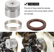 DURAFORCE 303-761 6.0L Powerstroke Front Crank Wear Sleeve Installer Tool Seal & Sleeve