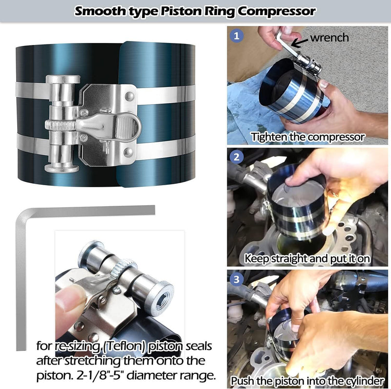 DURAFORCE Hydraulic Cylinder Repair Tools Rod/Gland Wrench Seal Installer For Skid Steers