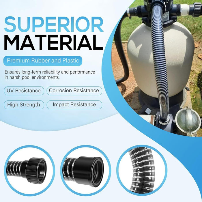 DURAFORCE 155711 Pump Hose Assembly for Pentair Sand Dolla & Sta-Rite Crystal-Flo II 35"