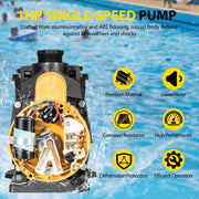 DURAFORCE For Hayward W3SP2607X10 Super Pump Swimming Pool Pump,1 HP 115/230V Single Speed