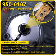 DURAFORCE 950-0107 Electric Fuel Pump with Strainer Filter for Toyota & Lexus 1998-2005