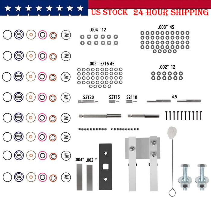 DURAFORCE For Ford 7.3L PowerStroke Injector Rebuild Kit w/ Vice Clamp, Springs & O-Ring