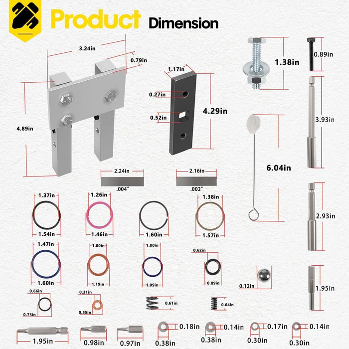 DURAFORCE For Ford 7.3L PowerStroke Injector Rebuild Kit w/ Vice Clamp, Springs & O-Ring