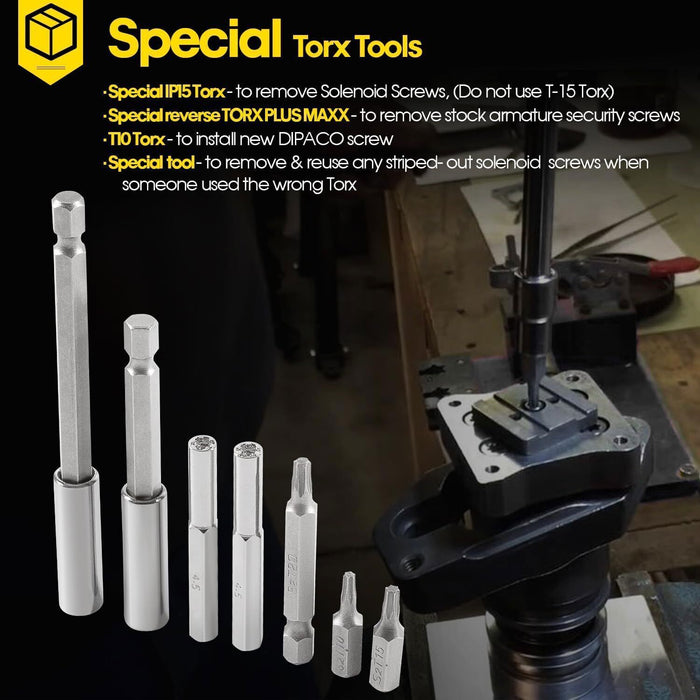 DURAFORCE For Ford 7.3L PowerStroke Injector Rebuild Kit w/ Vice Clamp, Springs & O-Ring