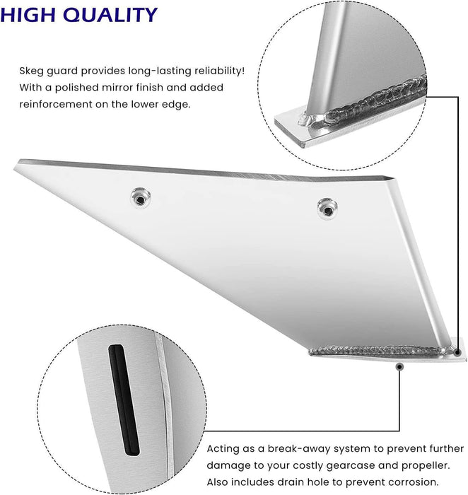 DURAFORCE 27061 Skeg Guard for Mercury 75-90-115HP 4 Stroke 2.07" Ratio, 150-175HP Optimax