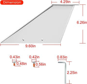 DURAFORCE 27061 Skeg Guard for Mercury 75-90-115HP 4 Stroke 2.07" Ratio, 150-175HP Optimax