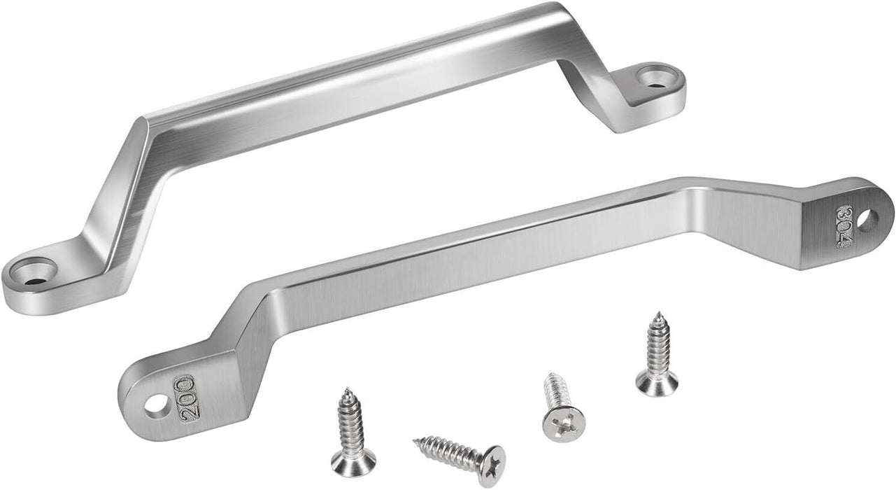 DURAFORCE 2Pcs Boat Truck Cargo Trailer RV Door Grab Handle Assist Bar Camper Gate Metal