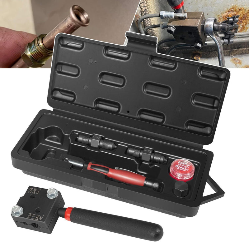 DURAFORCE 33260 Low Profile Brake Line Single/Double Flaring Tool For 3/16" 1/4" Tubing