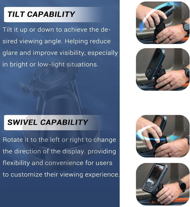 DURAFORCE 010-12439-10 Tilt/Swivel Mount Replacement for Garmin Striker 4/Plus 4/4Cv