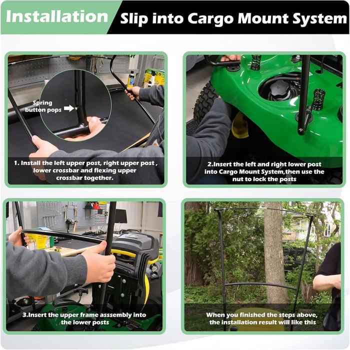 DURAFORCE Riding Mower Sun Canopy LP68122 for John Deere 100/S200 Lawn Tractor Sun Shade