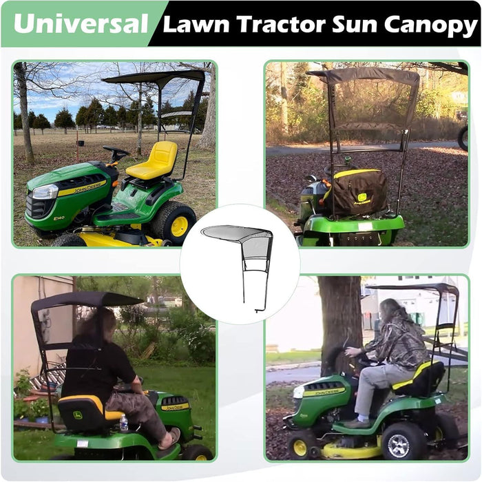 DURAFORCE Riding Mower Sun Canopy LP68122 for John Deere 100/S200 Lawn Tractor Sun Shade