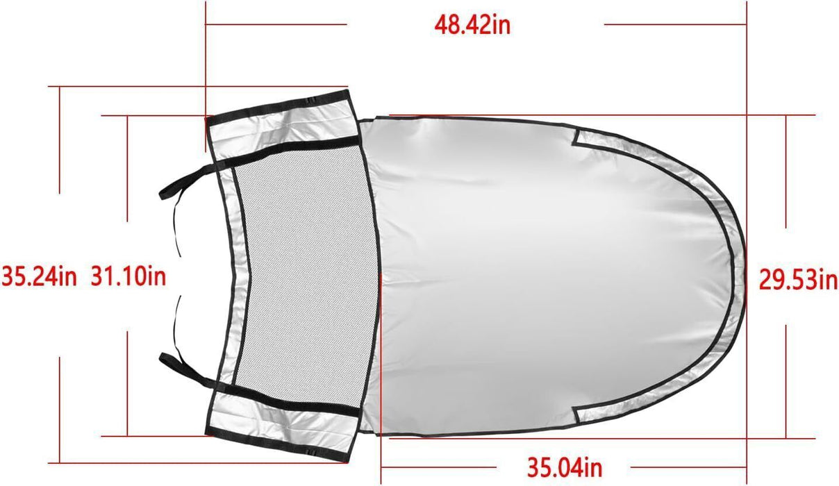 DURAFORCE Riding Mower Sun Canopy LP68122 for John Deere 100/S200 Lawn Tractor Sun Shade