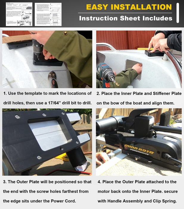 DURAFORCE 1854064 MKA-64 Quick Release Bracket For Ulterra, Terrova, PowerDrive, Black