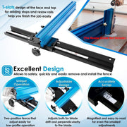 DURAFORCE Bandsaw Fence for 14-inch Band Saw Blade's Drift Angle Precise Cutting KMS7200