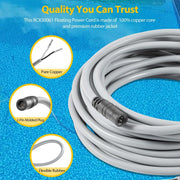 DURAFORCE RCX50061 Floating Power Cord Tigershark Tiger shark QC Robotic Cleaner RC9990