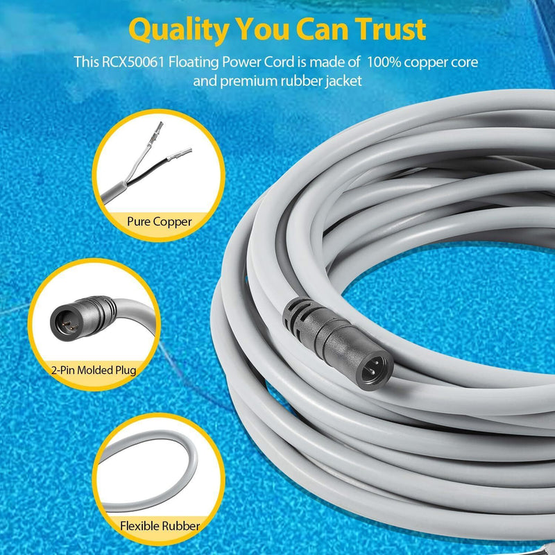 DURAFORCE RCX50061 Floating Power Cord Tigershark Tiger shark QC Robotic Cleaner RC9990