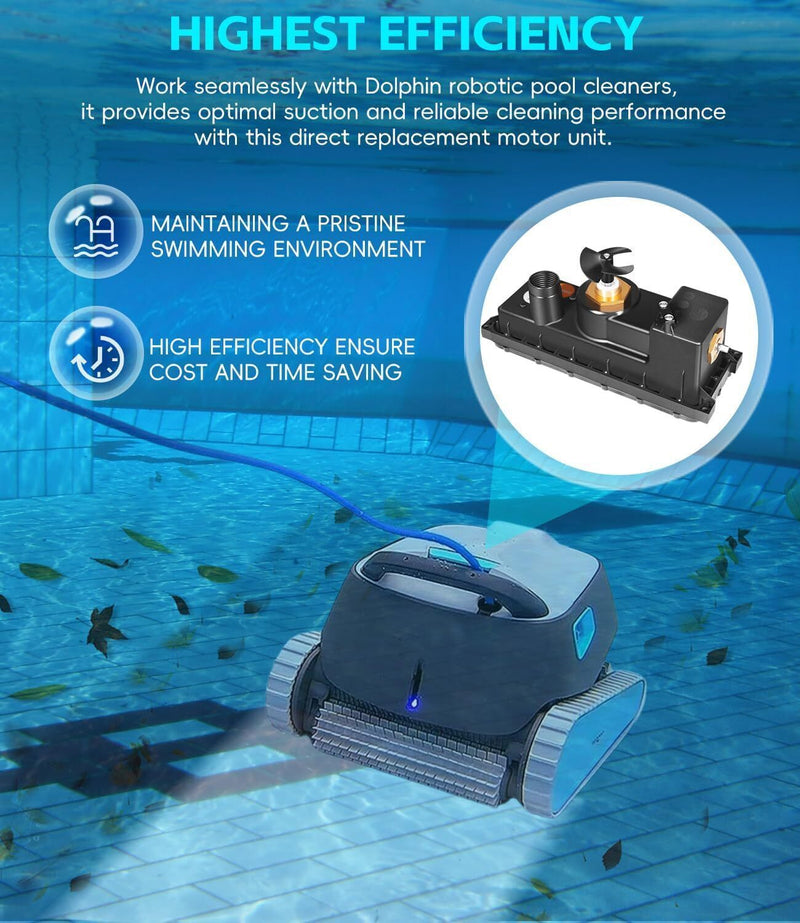 DURAFORCE 9995372RD-EX Robotic Pool Cleaner Motor Unit Replacement Parts for Dolphin