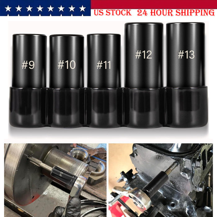 DURAFORCE 71670 Large Tap Socket Set For 5/8", 11/16", 3/4", 7/8" and 1" Taps, 1/2" Drive